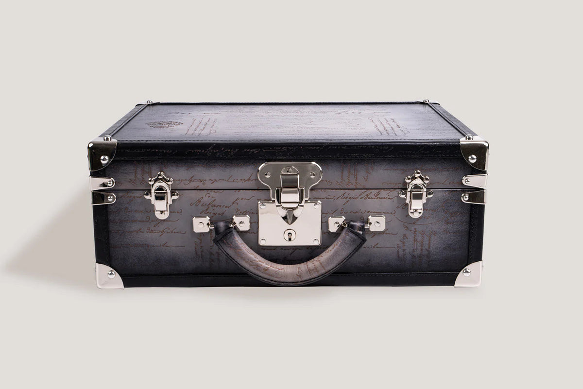 Pudełko na Zegarki - Trunk Parchment Grey-5-Organizer-Zegarki-Studio