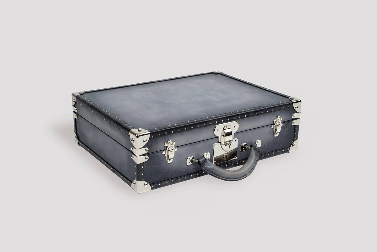 Pudełko na Zegarki - Trunk Patina Grey-6-Organizer-Zegarki-Studio