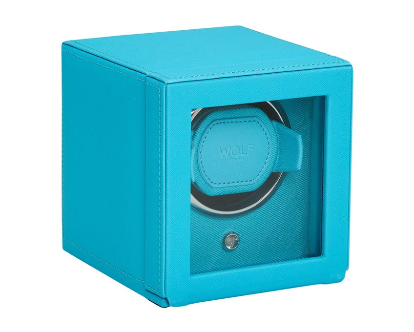 Rotomat do Zegarków - Cube Cover Turquoise-4-Organizer-Zegarki-Studio