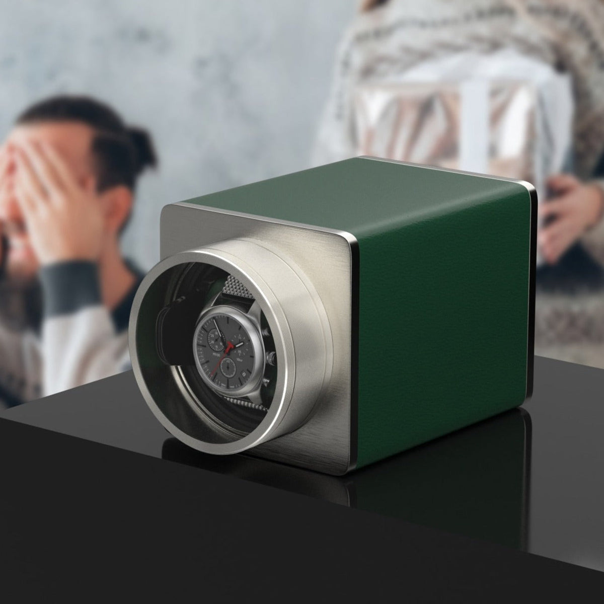 Rotomat do zegarków DUKWIN Zielony Hooker-3-Organizer-Zegarki-Studio