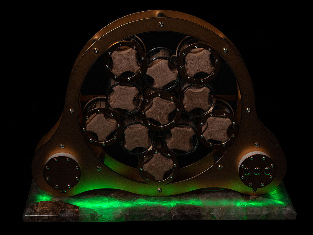 Rotomat Do Zegarków - Kryształ Złoty-6-Organizer-Zegarki-Studio