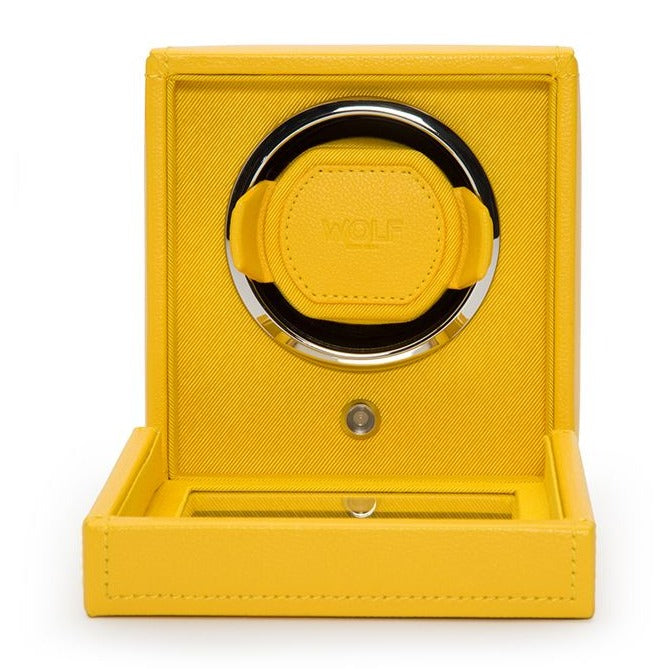 Rotomat do zegarków - Pokrowiec w kształcie sześcianu Kolor Żółty-1-Organizer-Zegarki-Studio