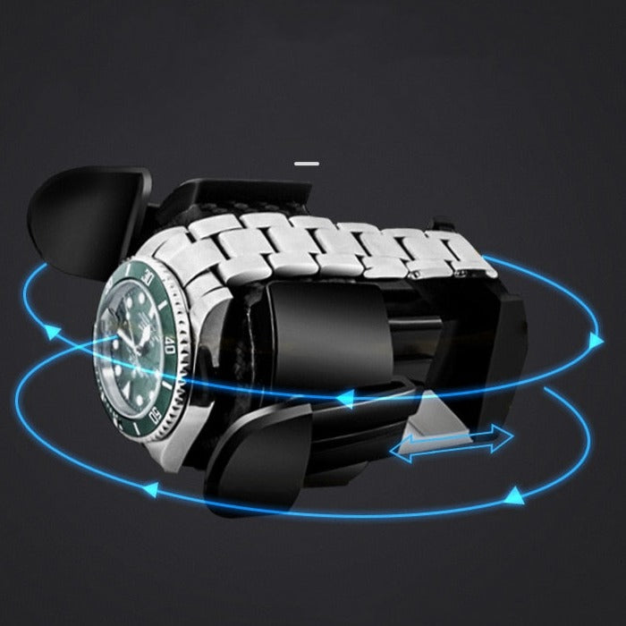 Rotomat do zegarków - Premium Brązowy 9 Miejsc-3-Organizer-Zegarki-Studio