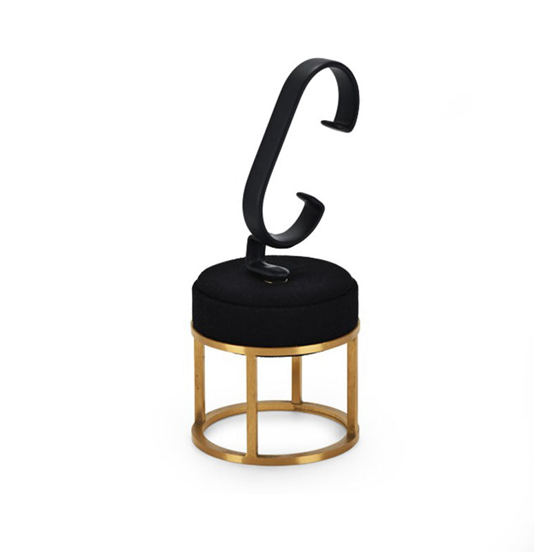 Stojak na Zegarek - Czarny Elegancki Niski-1-Organizer-Zegarki-Studio